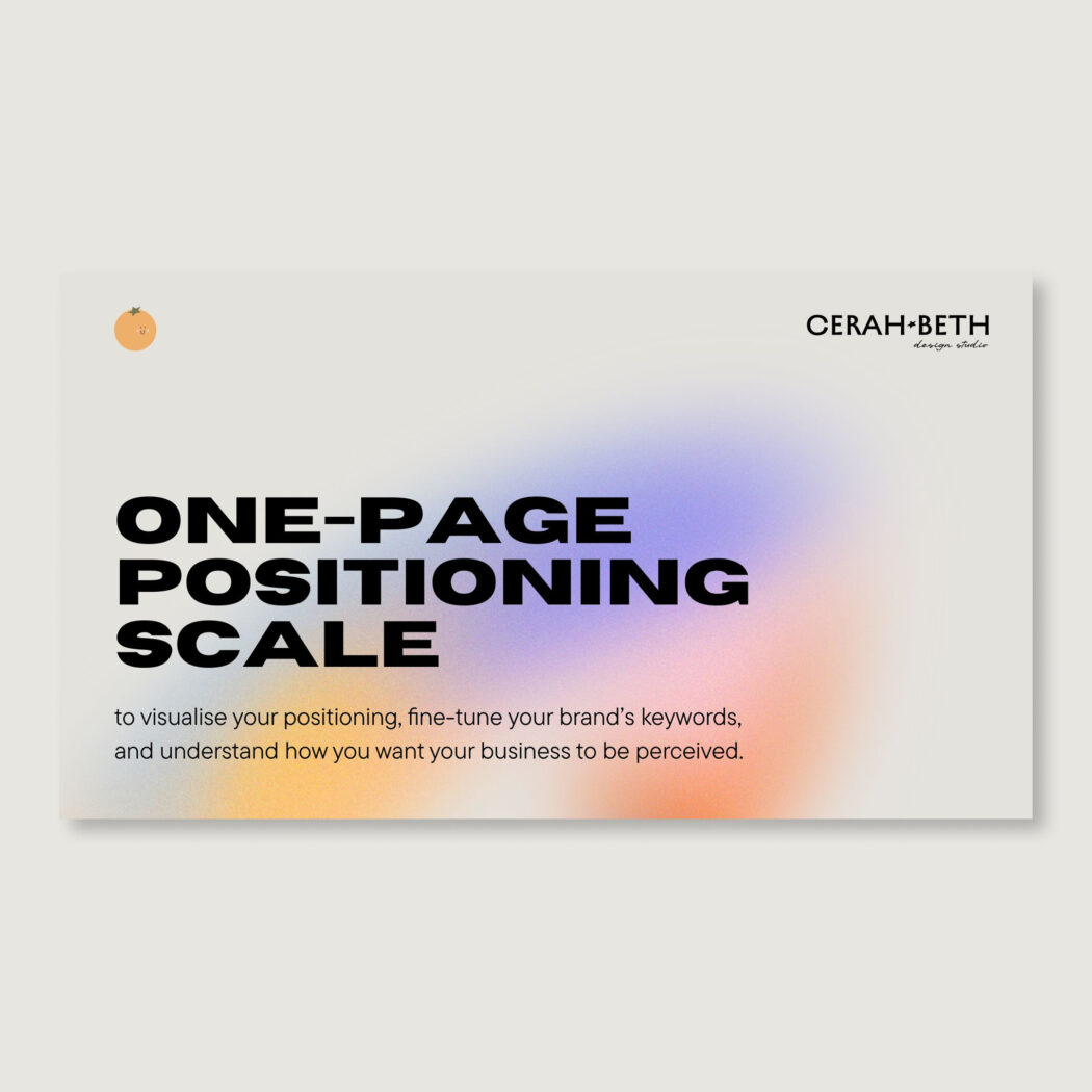 One-Page Positioning Scale