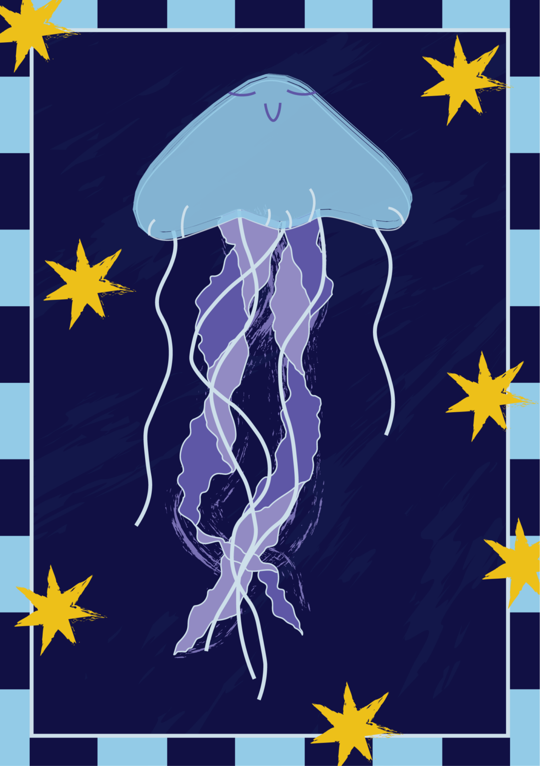 Jellyfish Superstar Print